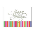 Colorful Stripes Birthday Card
